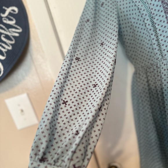 NWT Lucky Brand Blue&Black medium dress - Picture 7 of 7